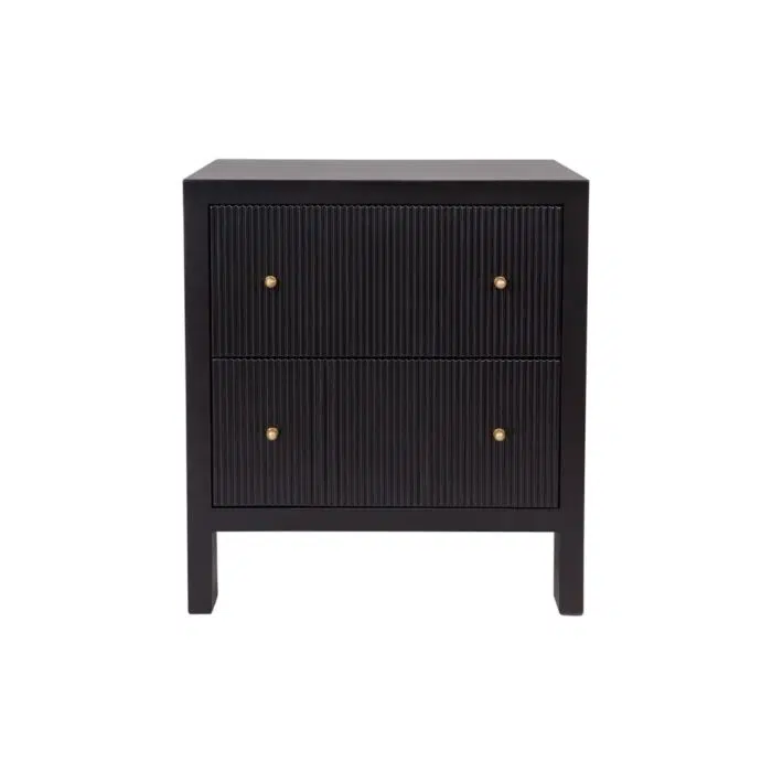 Ariana Bedside Table – Large Black