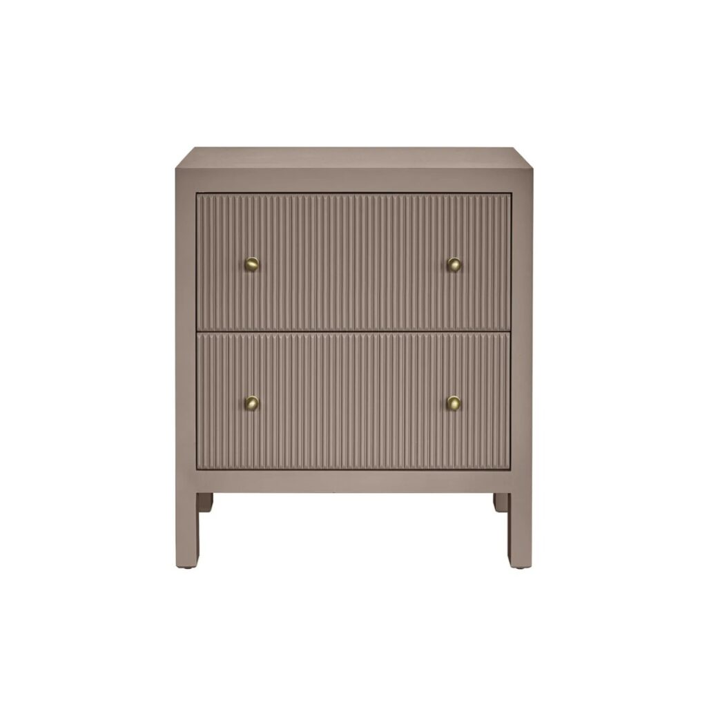 Ariana Bedside Table Large Taupe