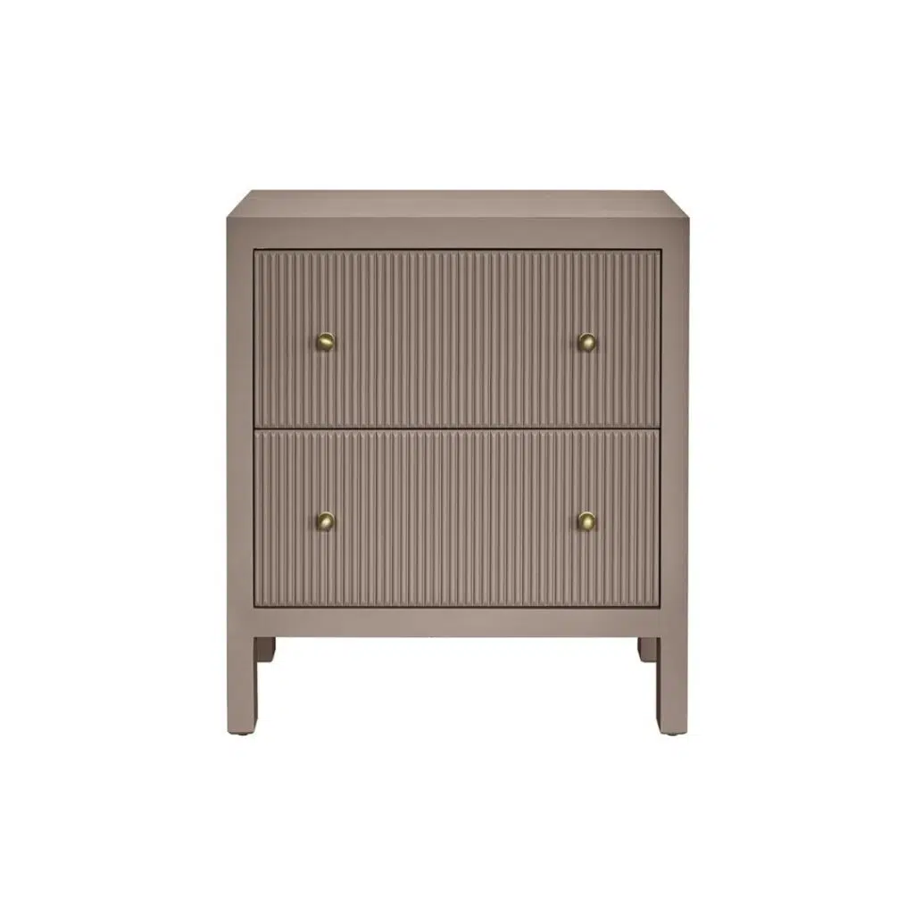 Ariana Bedside Table Large Taupe