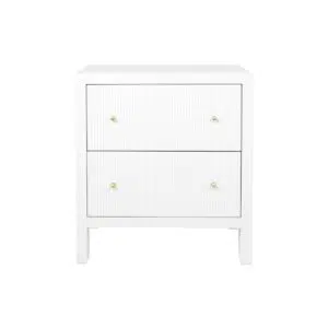 Ariana Bedside Table Large White