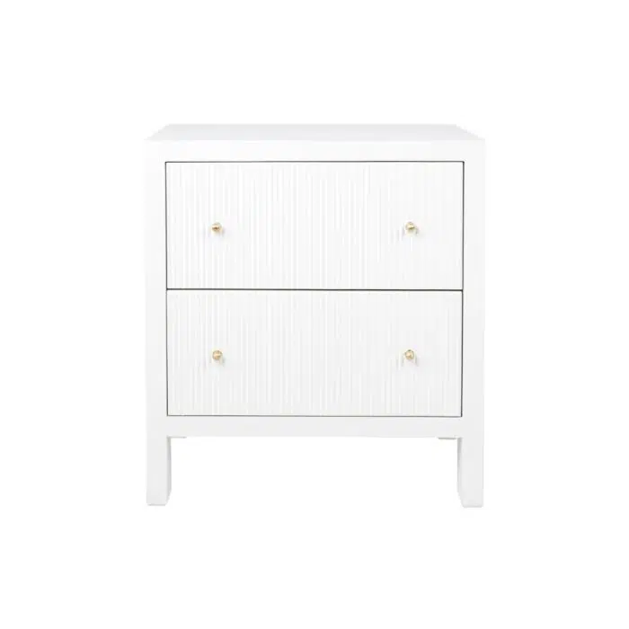 Ariana Bedside Table – Large White