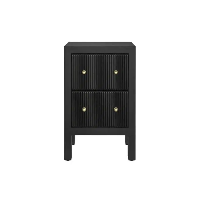 Ariana Bedside Table – Petite Black