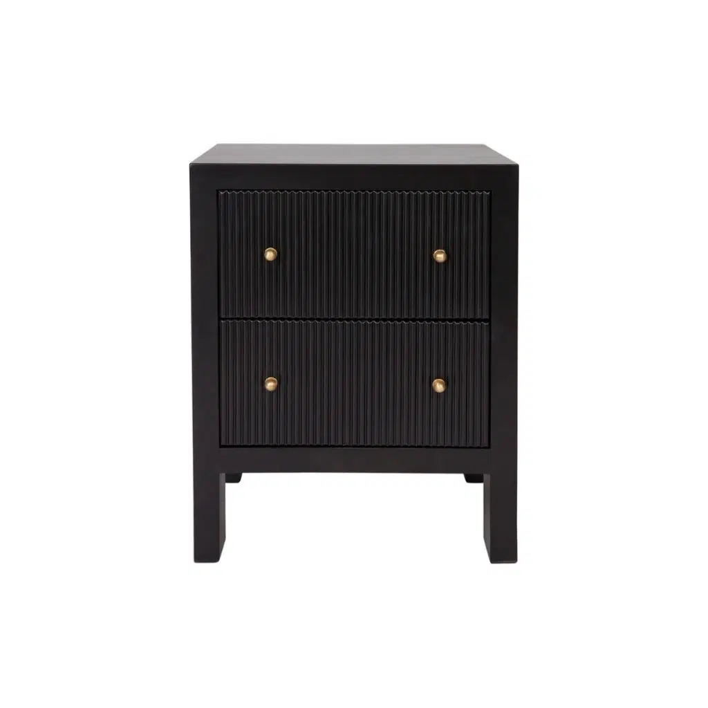 Ariana Bedside Table Small Black