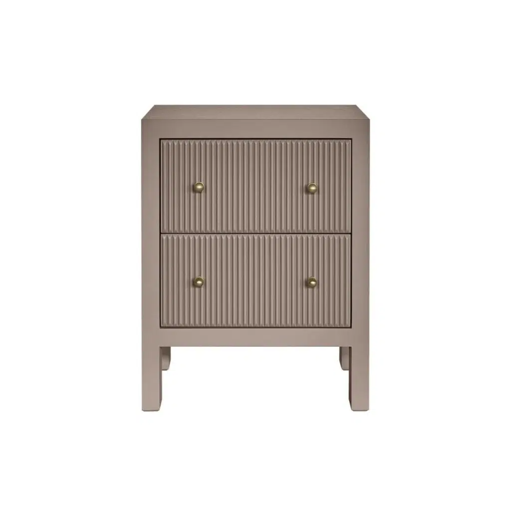 Ariana Bedside Table Small Taupe