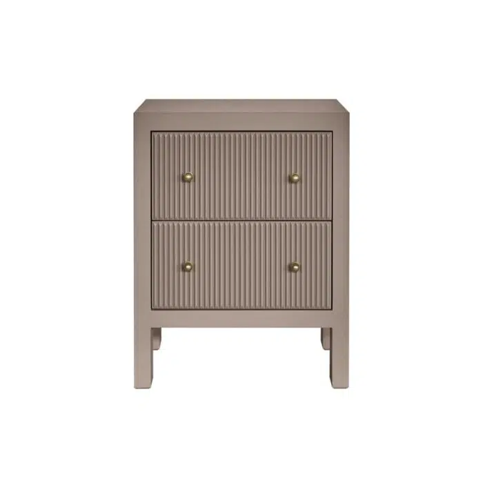 Ariana Bedside Table – Small Taupe