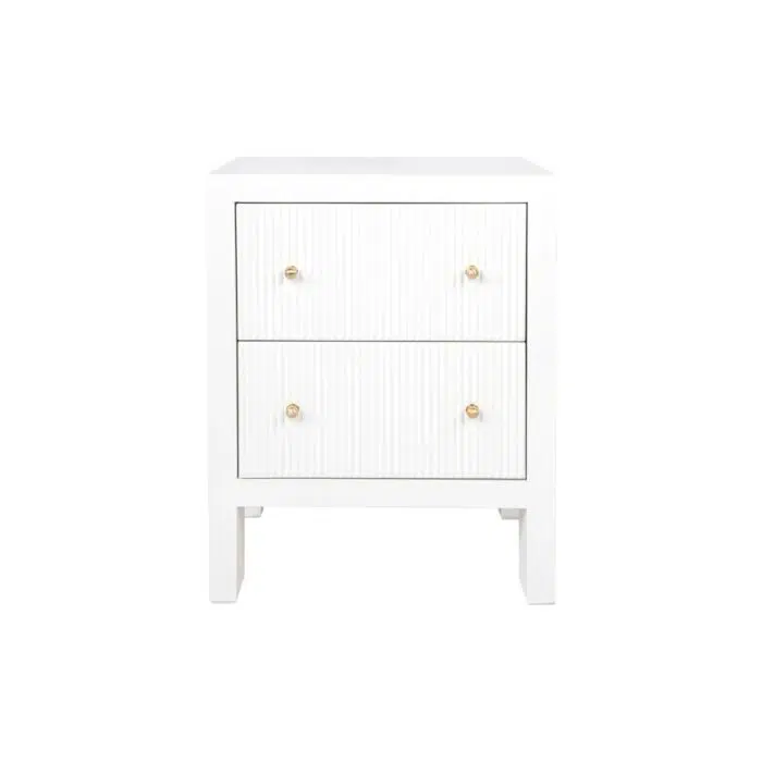 Ariana Bedside Table – Small White
