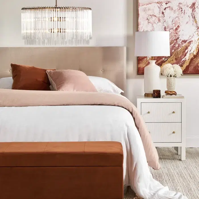 Ariana Bedside Table Small White1
