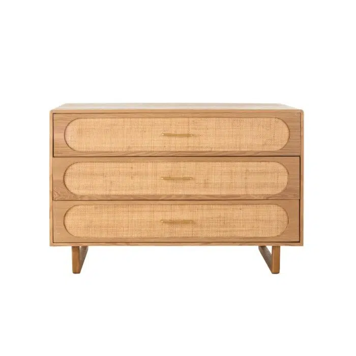 Aspen Chest Of 1.2m Drawers Walnut – Natural