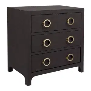 Astley Upholstered Bedside Table Charcoal Linen2