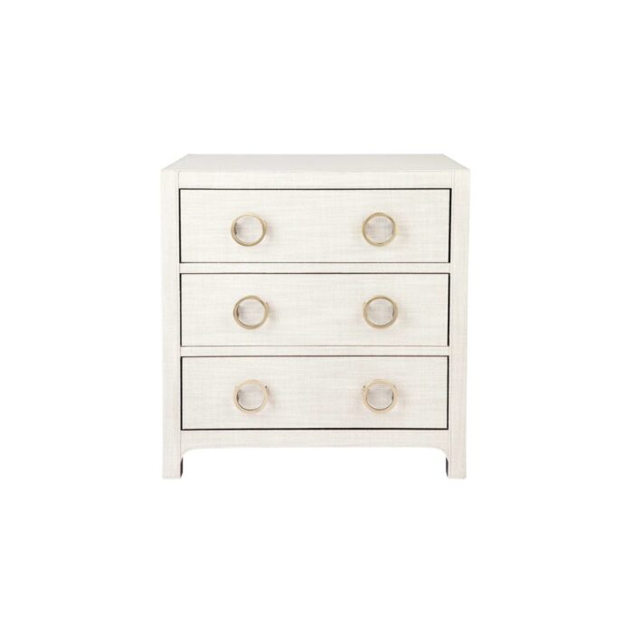 Astley Upholstered Bedside Table – Natural