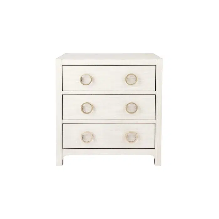 Astley Upholstered Bedside Table – Natural