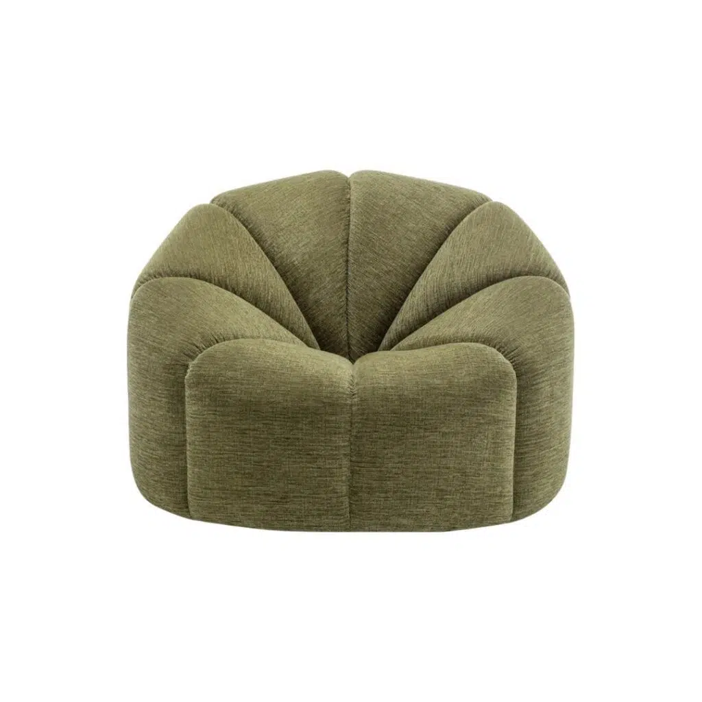 Avalon Swivel Occasional Chair Olive Chenille
