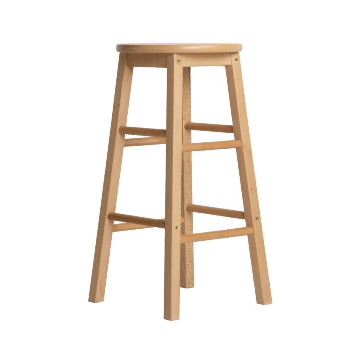 Arden Bar Stool Set of 2 Natural Beech Wood