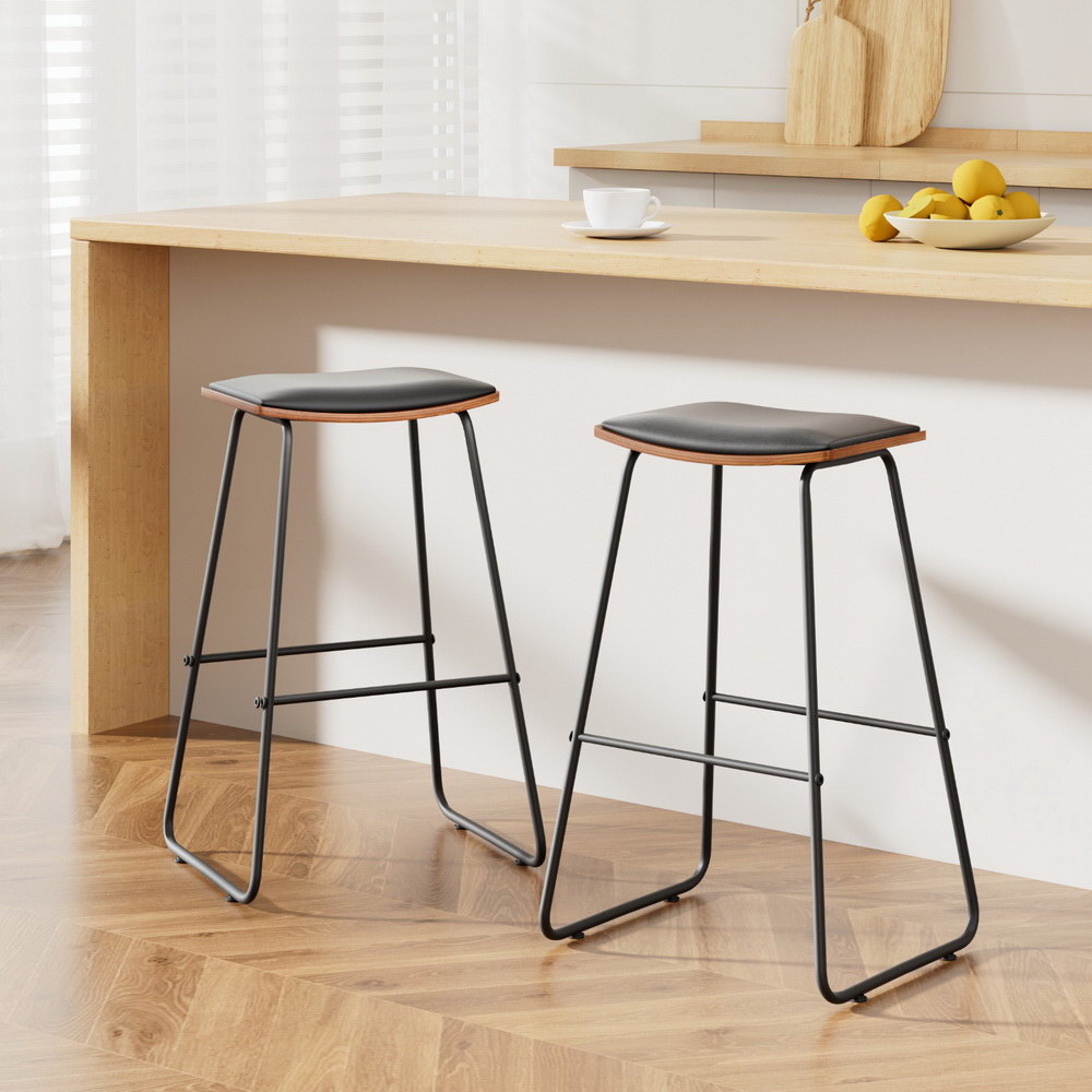 Finn Metal Bar Stools, Durable, Comfortable, Two-Tone
