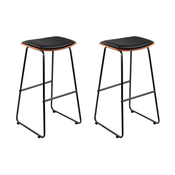 Finn Bar Stool – Metal Kitchen Counter (Set of 2)