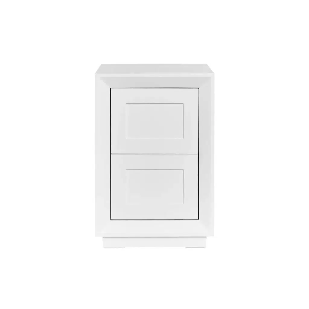 Balmain Bedside Table Petite White