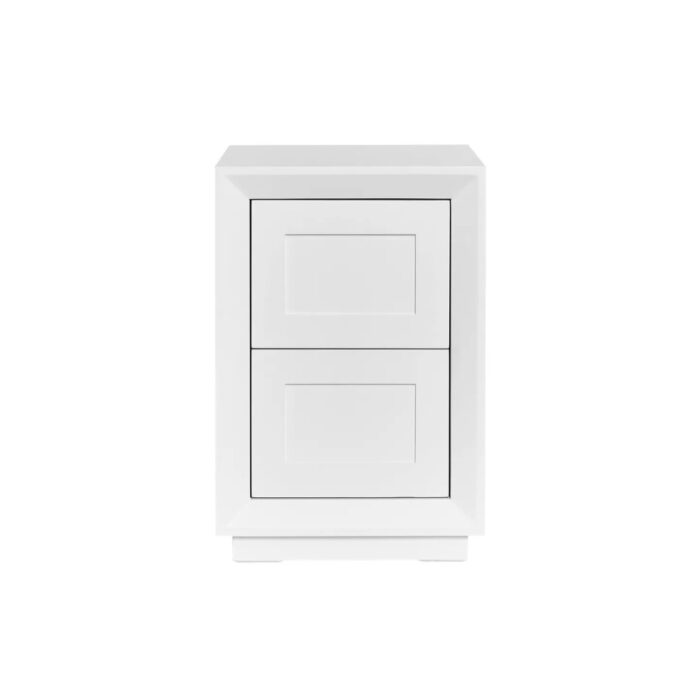 Balmain Bedside Table – Petite White