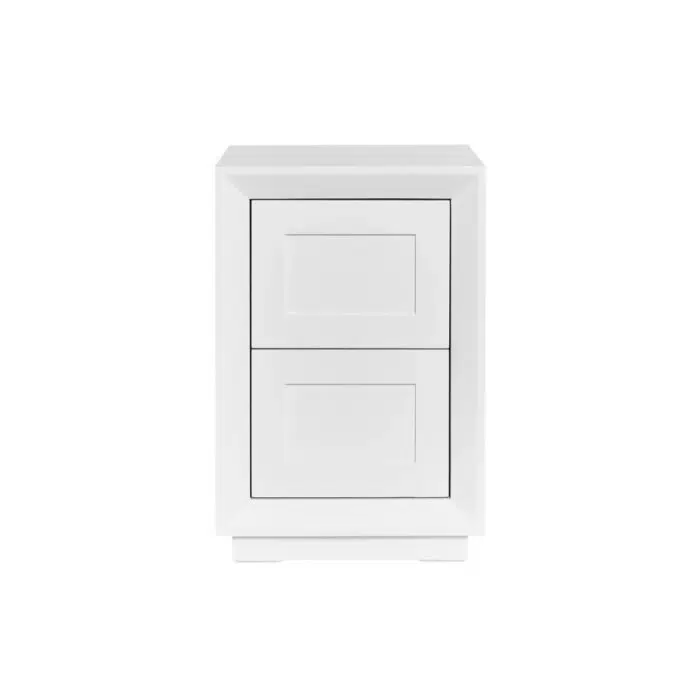 Balmain Bedside Table – Petite White