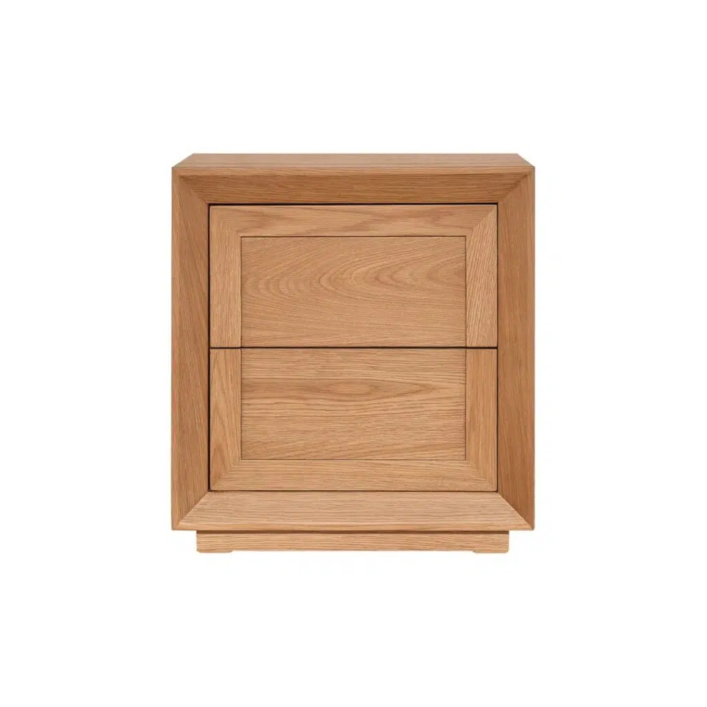 Balmain Tall Bedside Table Natural Oak