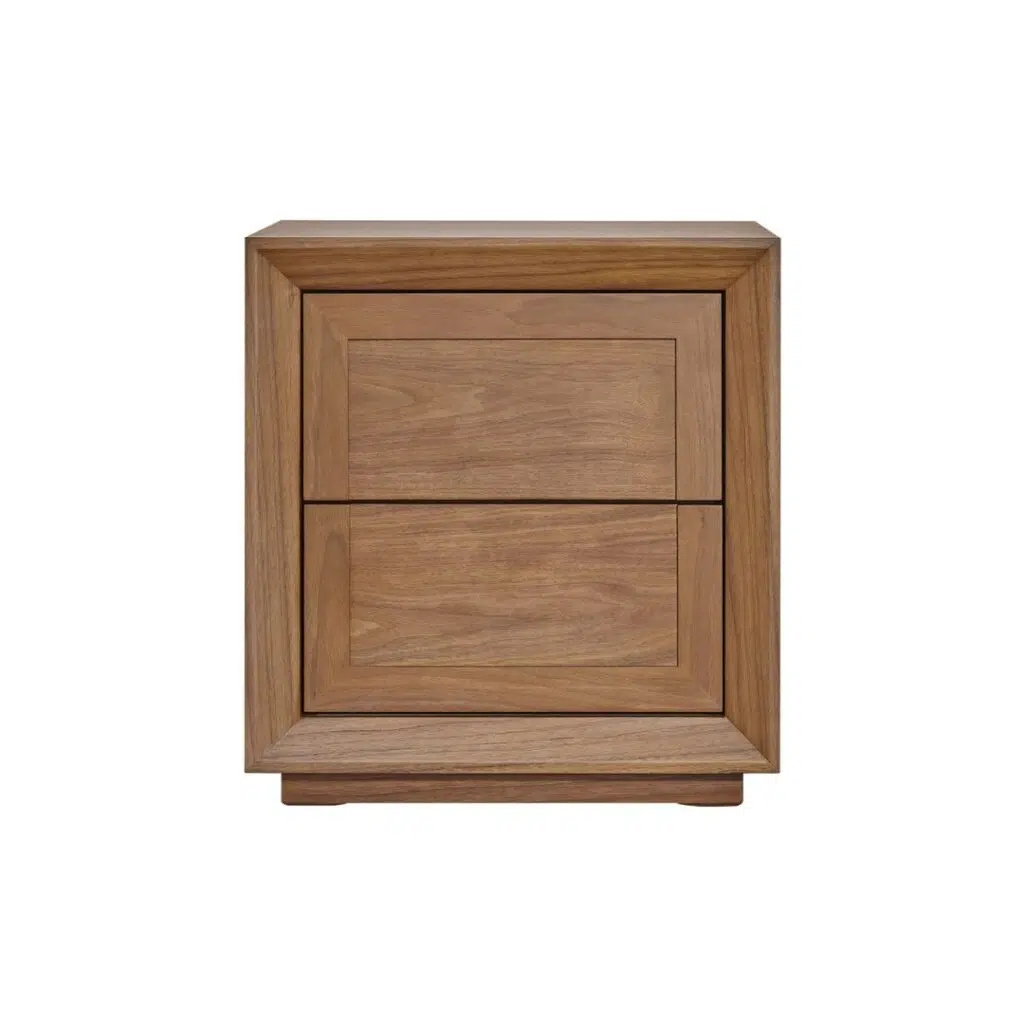 Balmain Tall Bedside Table Walnut