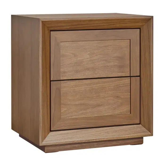 Balmain Tall Bedside Table Walnut1