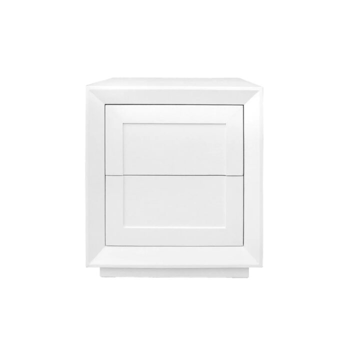 Balmain Tall Bedside Table – White