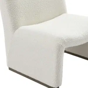 Beau Occasional Chair White Boucle7