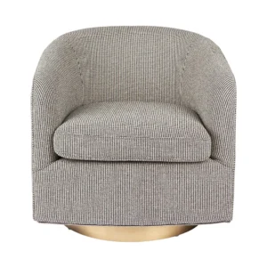 Belvedere Swivel Arm Chair Black2