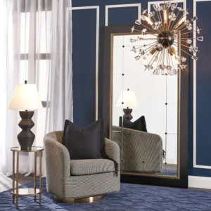 Belvedere Swivel Arm Chair Black3