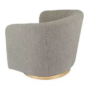 Belvedere Swivel Arm Chair Black5
