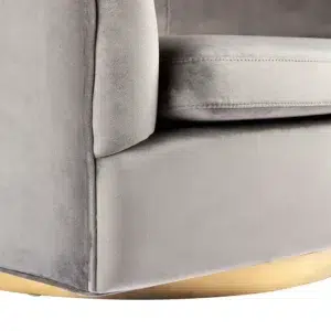 Belvedere Swivel Arm Chair Charcoal Velvet3