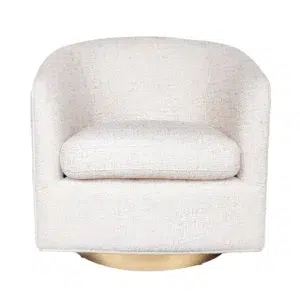 Belvedere Swivel Arm Chair Natural Tweed2