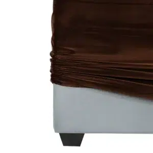 Birkshire 3 Seater Slip Cover Sofa Dark Chocolate Velvet5