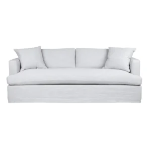 Birkshire 3 Seater Slip Cover Sofa Grey Linen