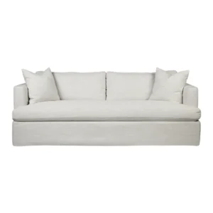 Birkshire 3 Seater Slip Cover Sofa Off White Linen