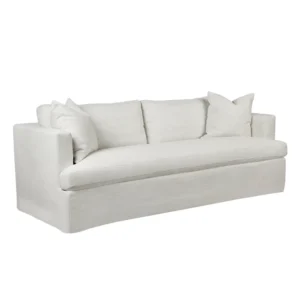 Birkshire 3 Seater Slip Cover Sofa Off White Linen2