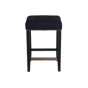 Canyon Black Kitchen Stool Black Cotton