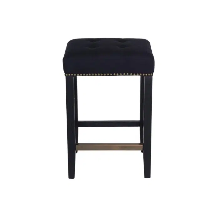 Canyon Black Kitchen Stool – Black Cotton