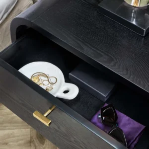 Chisholm Bedside Table Black4