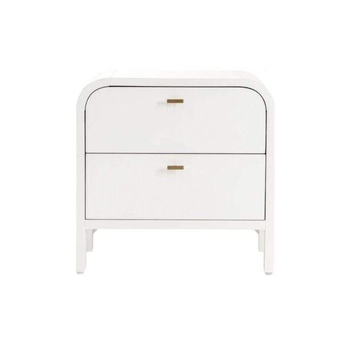 Chisholm Bedside Table – White
