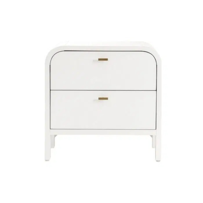 Chisholm Bedside Table – White