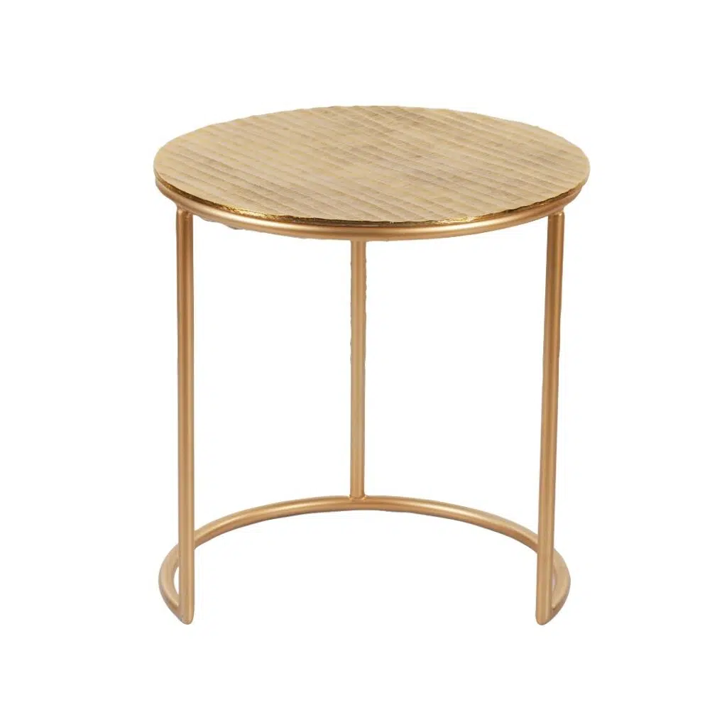 Coco Nesting Side Table 2pcs Set Gold