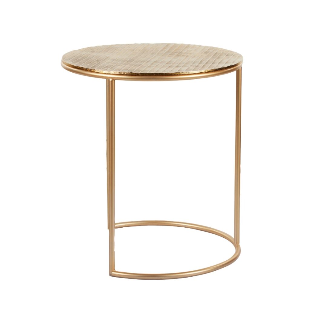 Coco Nesting Side Table 2pcs Set Gold