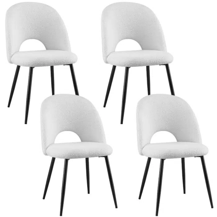 Maeve Dining Chair – Boucle Sherpa (Set of 4)