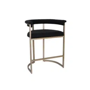 Dino Kitchen Stool Black Linen