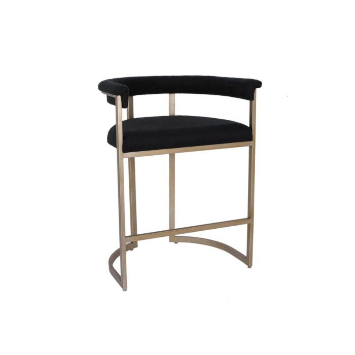 Dino Kitchen Stool – Black Linen
