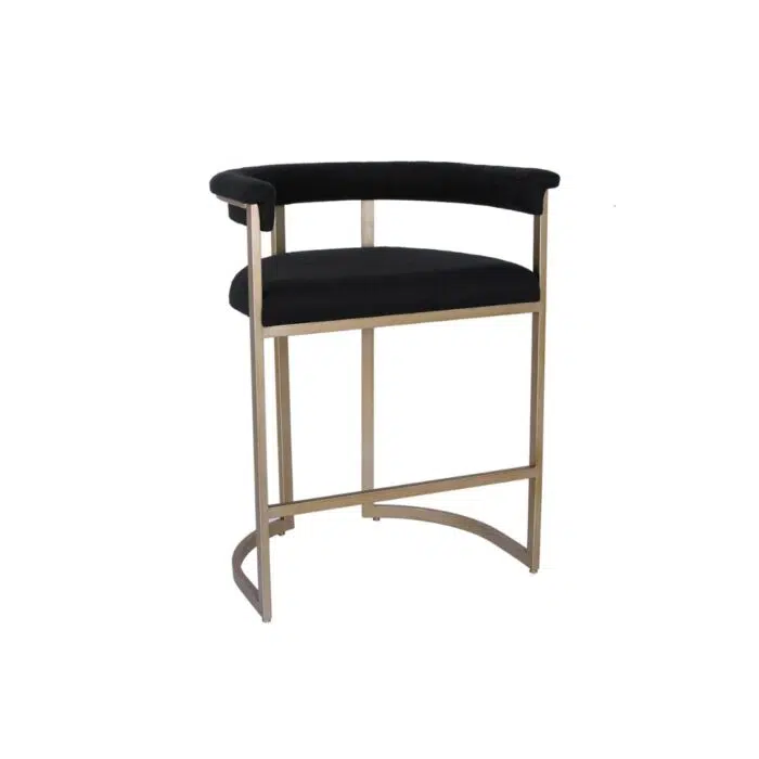 Dino Kitchen Stool – Black Linen