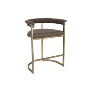 Dino Kitchen Stool Chocolate Linen