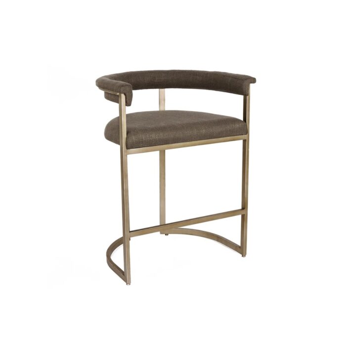 Dino Kitchen Stool – Chocolate Linen