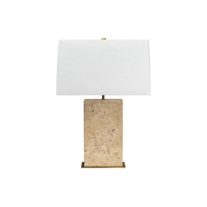 Dominique Travertine Table Lamp